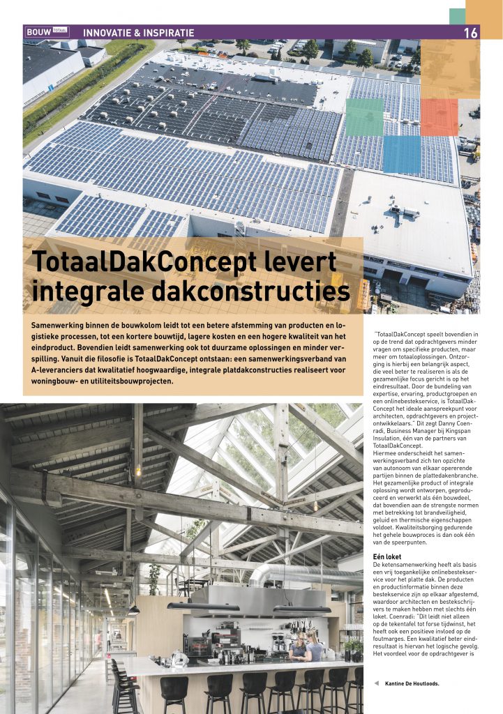TotaalDakConcept ligt bestekservice toe in BouwTotaal