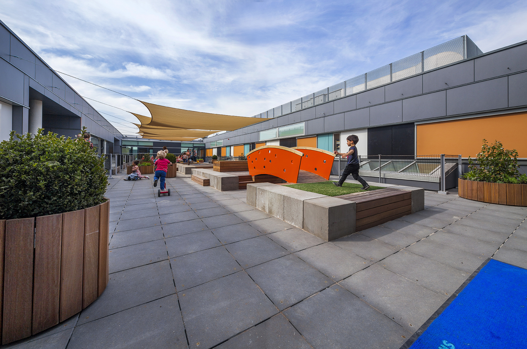 Hoogwaardig gebruiksdak van patio brede school